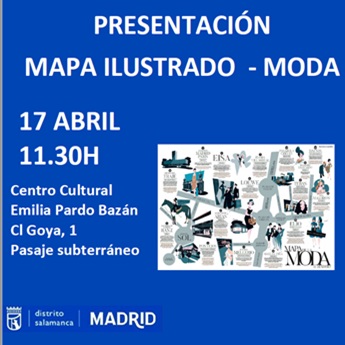 Mapa ilustrado de la moda de Madrid