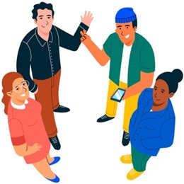 Conversation Groups with HABLAM