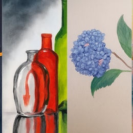 Dialogue Between Oil and Acrylic