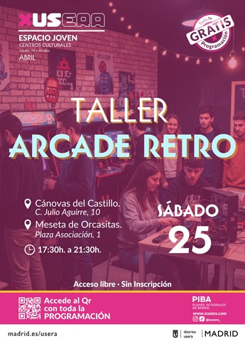 Taller arcade retro