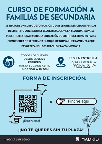 Curso de formación a familias de secundaria