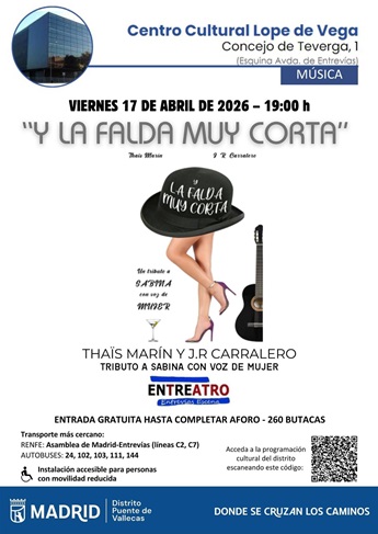 Y la falda muy corta