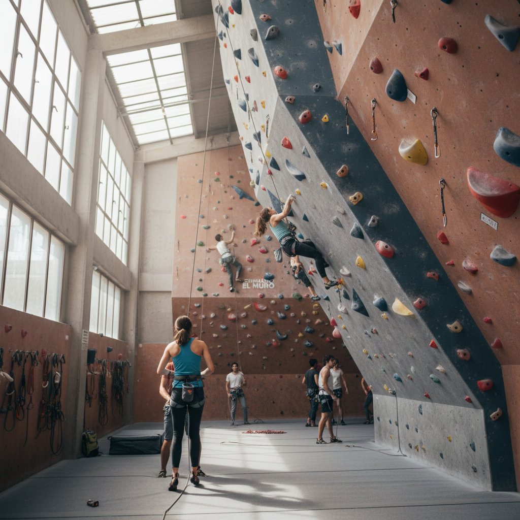 Escalada en Gimnasio El Muro