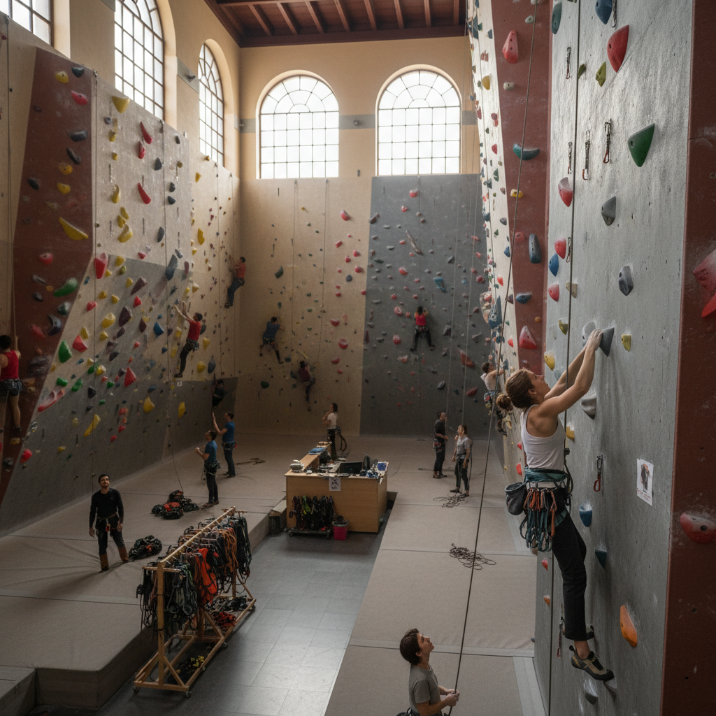 Escalada en Gimnasio El Muro