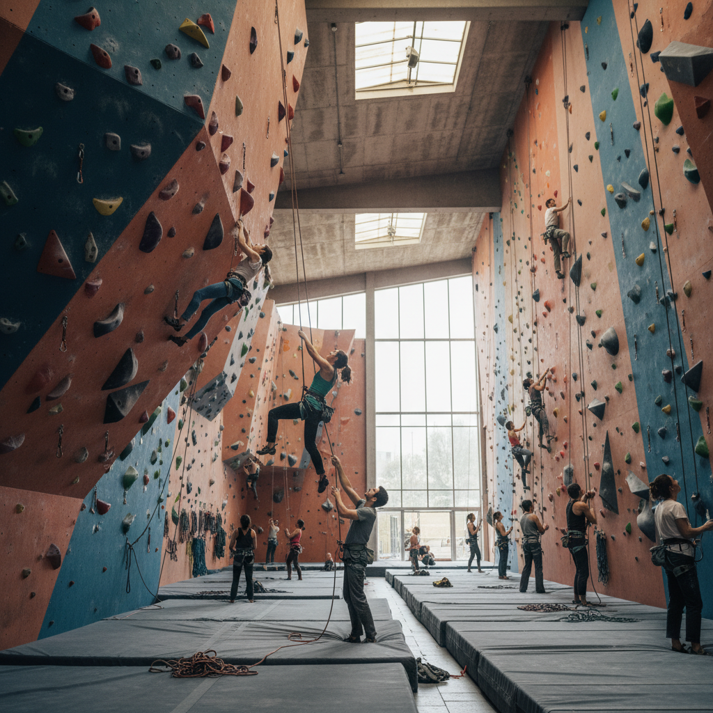 Escalada en Gimnasio El Muro