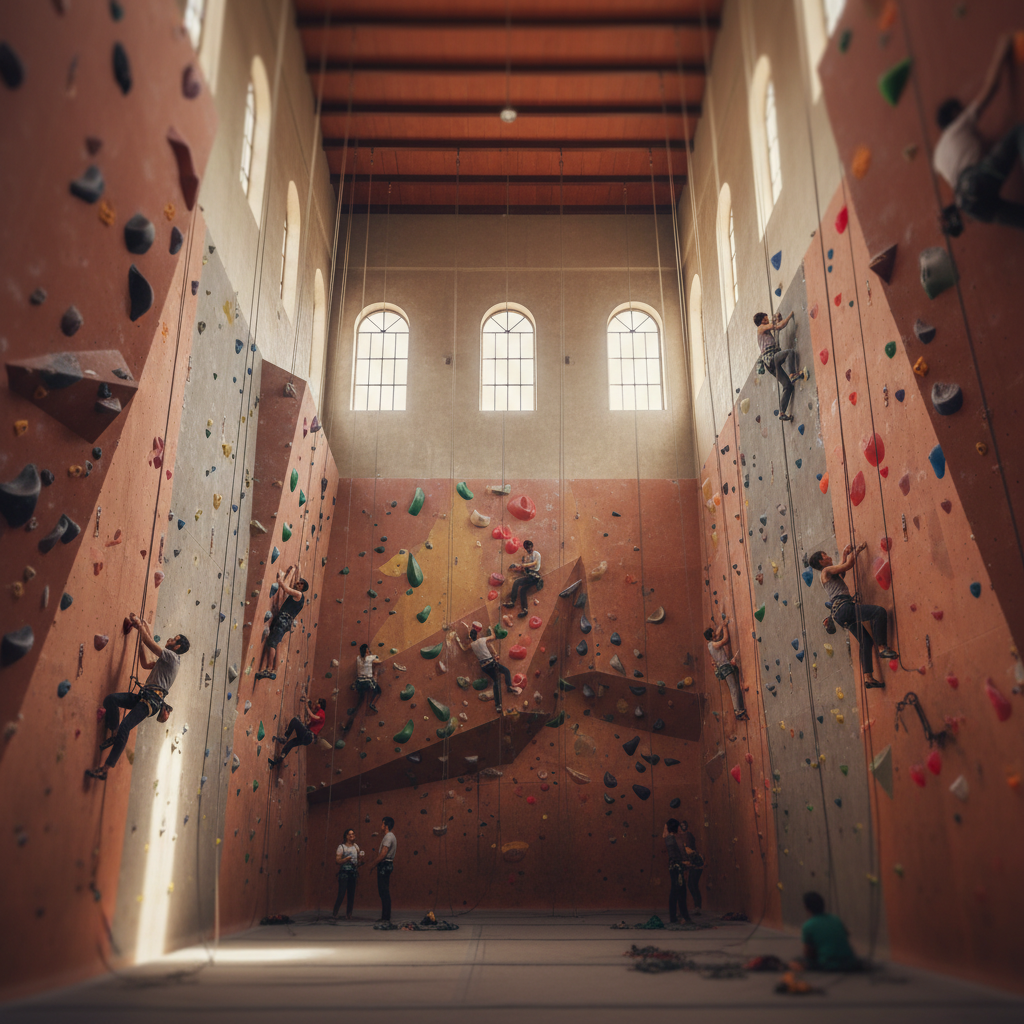 Escalada en Gimnasio El Muro