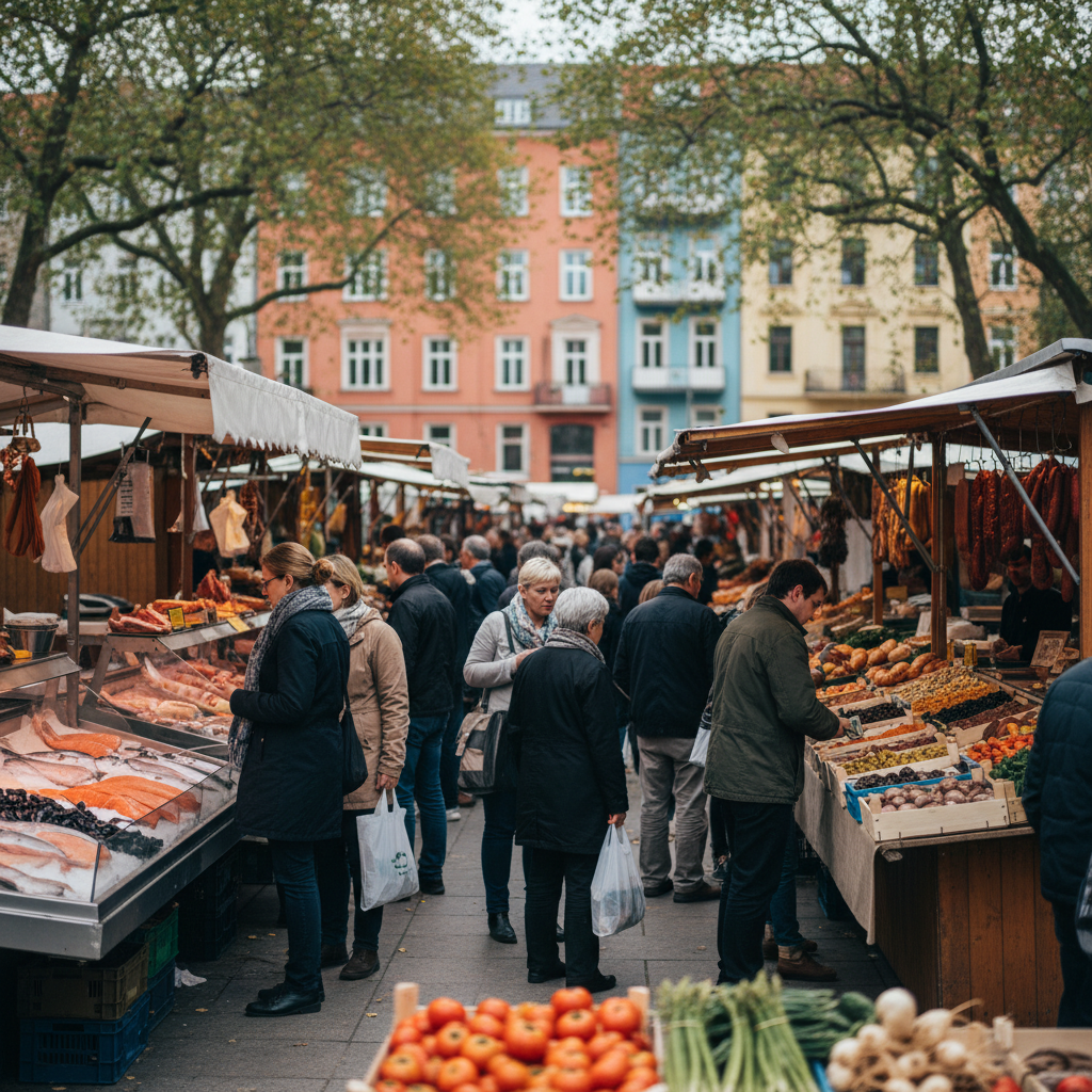 Saturday Farmers' Market at Boxhagener Platz