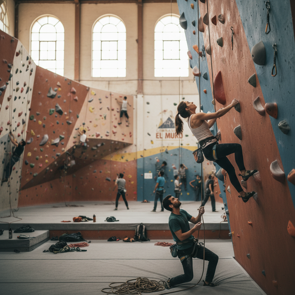 Escalada en Gimnasio El Muro