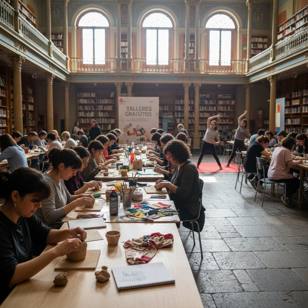 Free Workshops at Biblioteca de Santiago