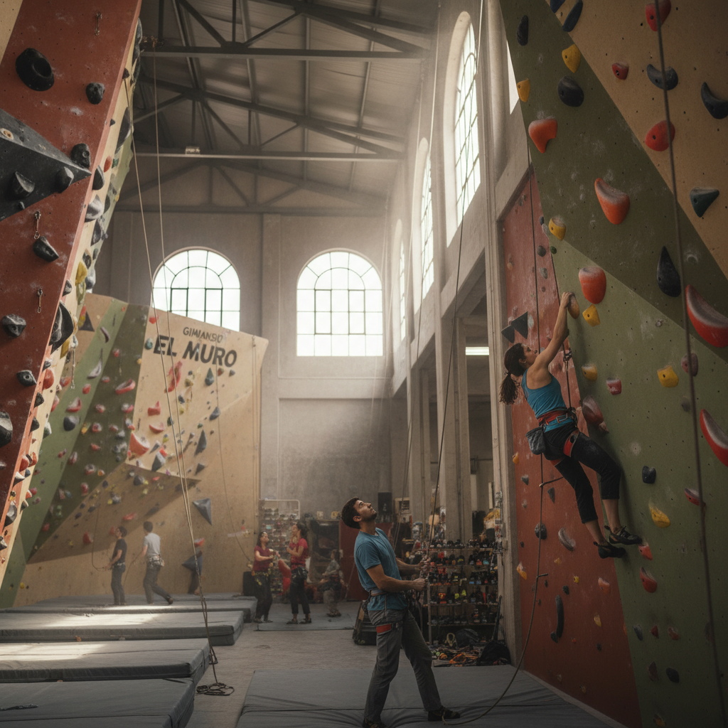 Escalada en Gimnasio El Muro
