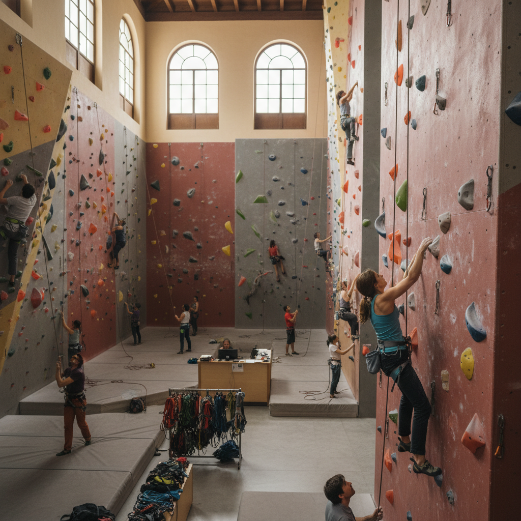 Escalada en Gimnasio El Muro