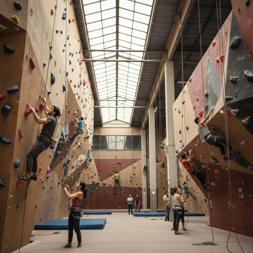 Escalada en Gimnasio El Muro