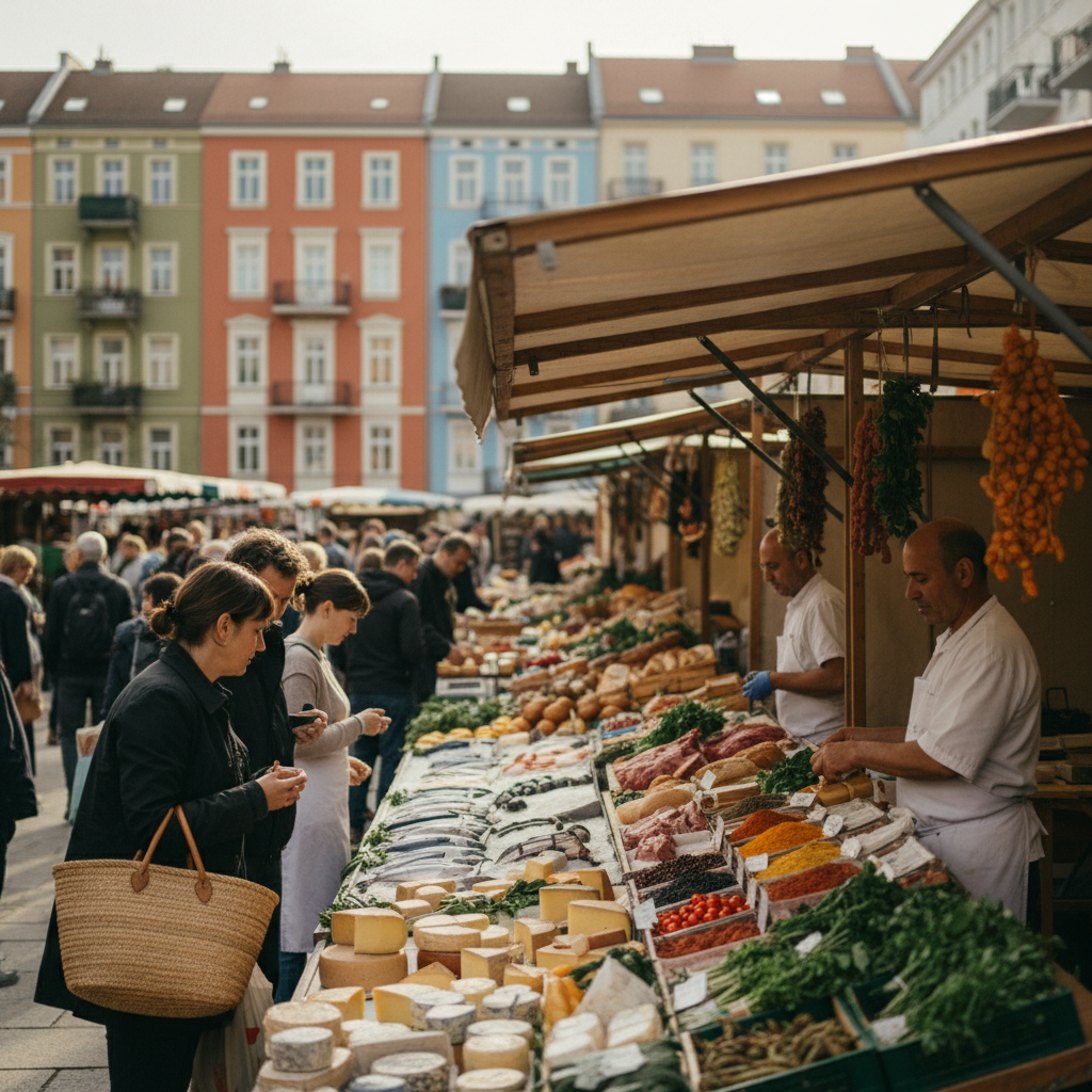 Saturday Farmers' Market at Boxhagener Platz