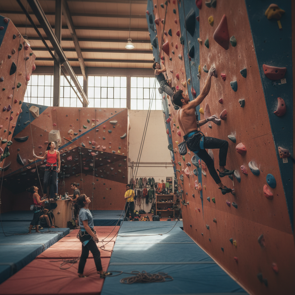 Escalada en Gimnasio El Muro