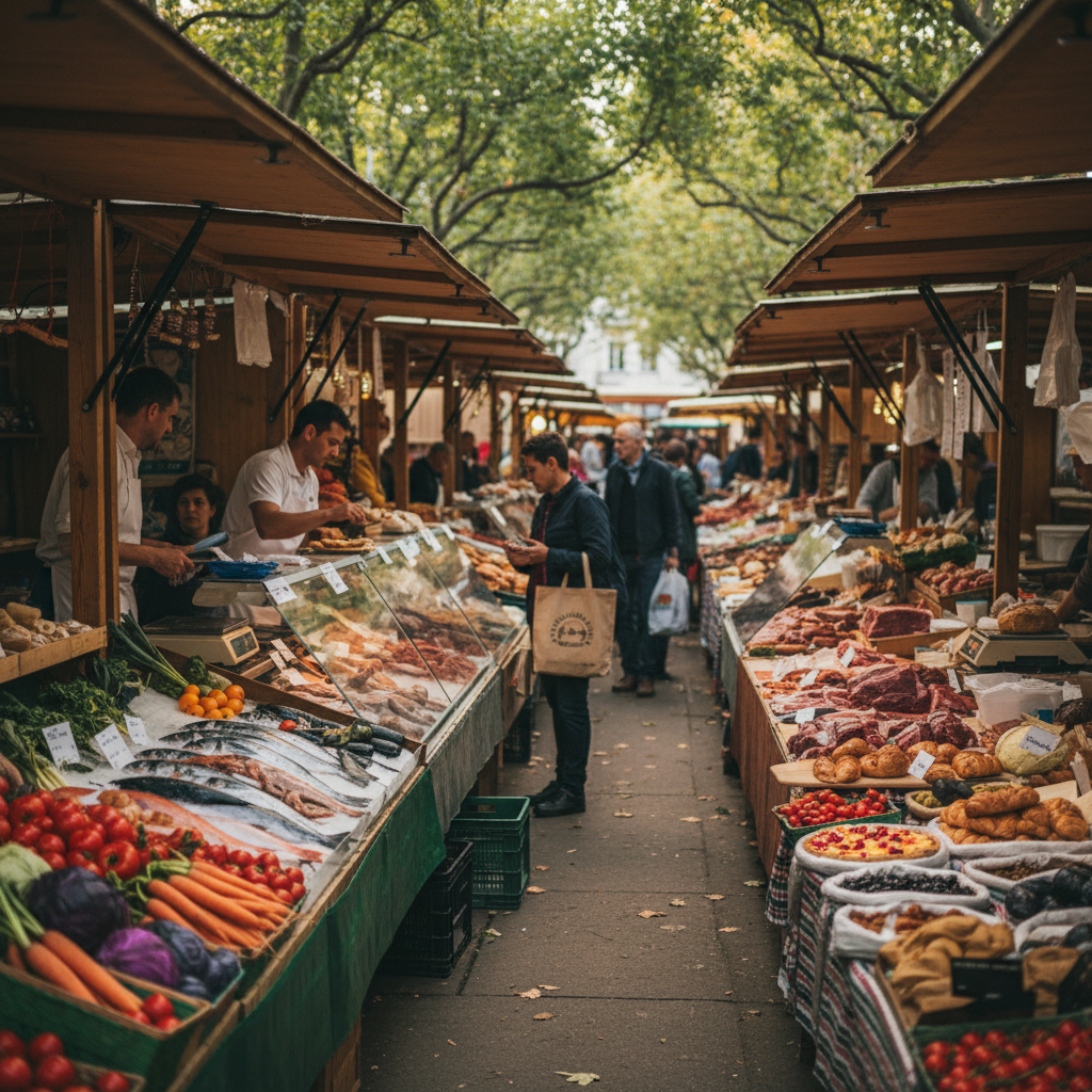 Saturday Farmers' Market at Boxhagener Platz