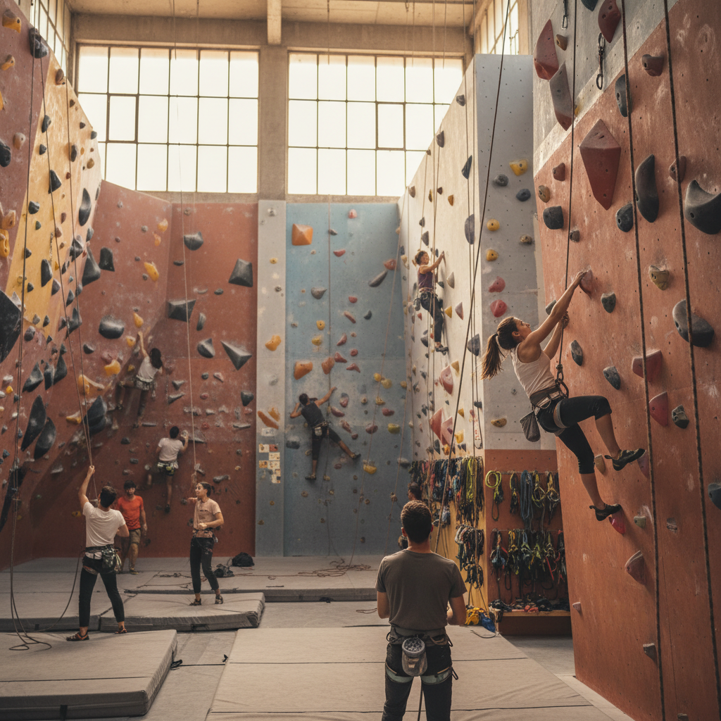 Escalada en Gimnasio El Muro