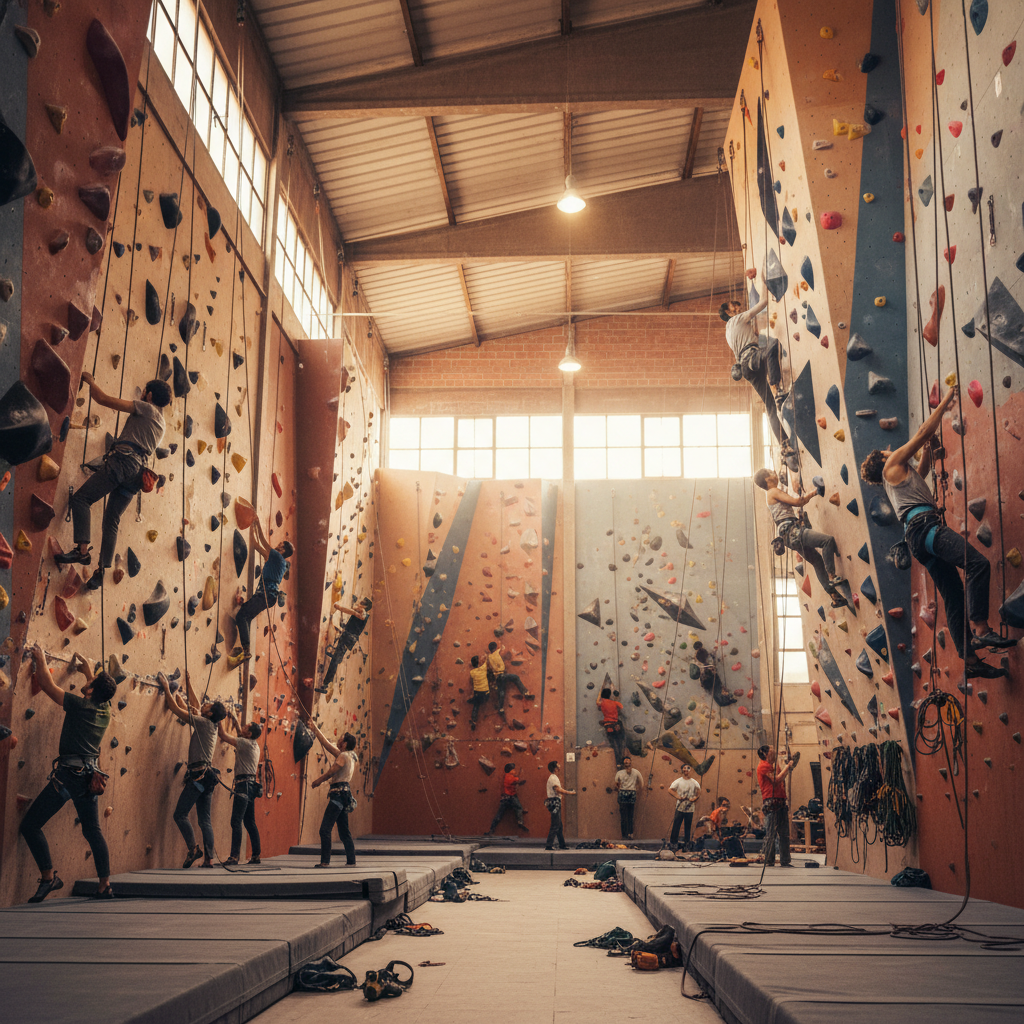 Escalada en Gimnasio El Muro