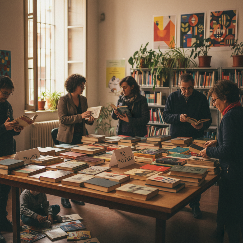 Punto de intercambio de libros gratuito