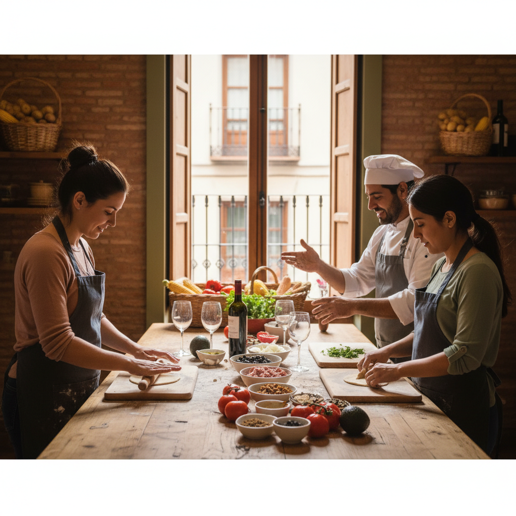 Cooking workshop at The Chilean Way