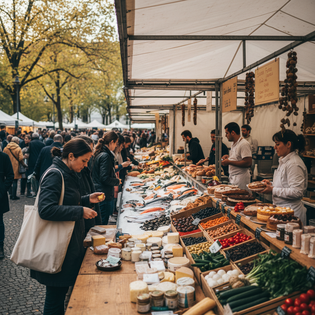 Saturday Farmers' Market at Boxhagener Platz