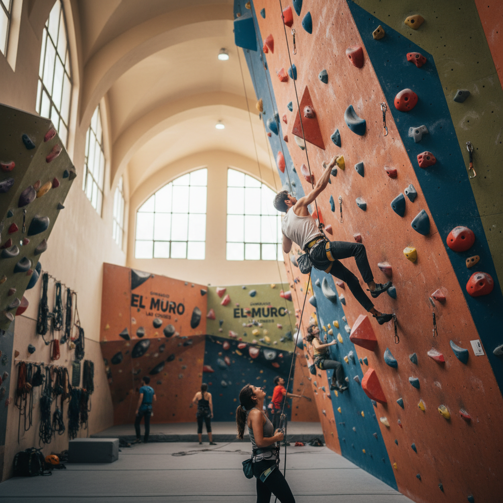 Escalada en Gimnasio El Muro