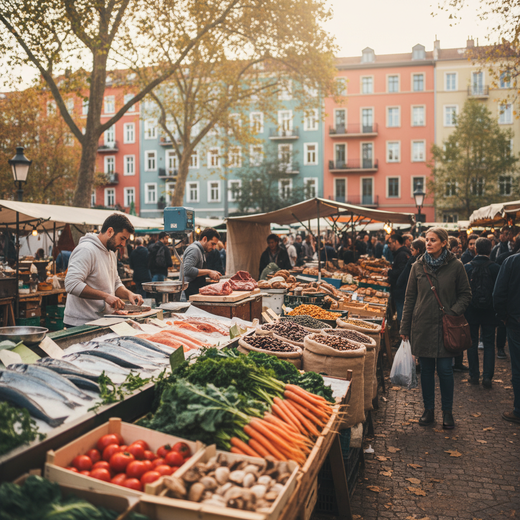 Saturday Farmers' Market at Boxhagener Platz